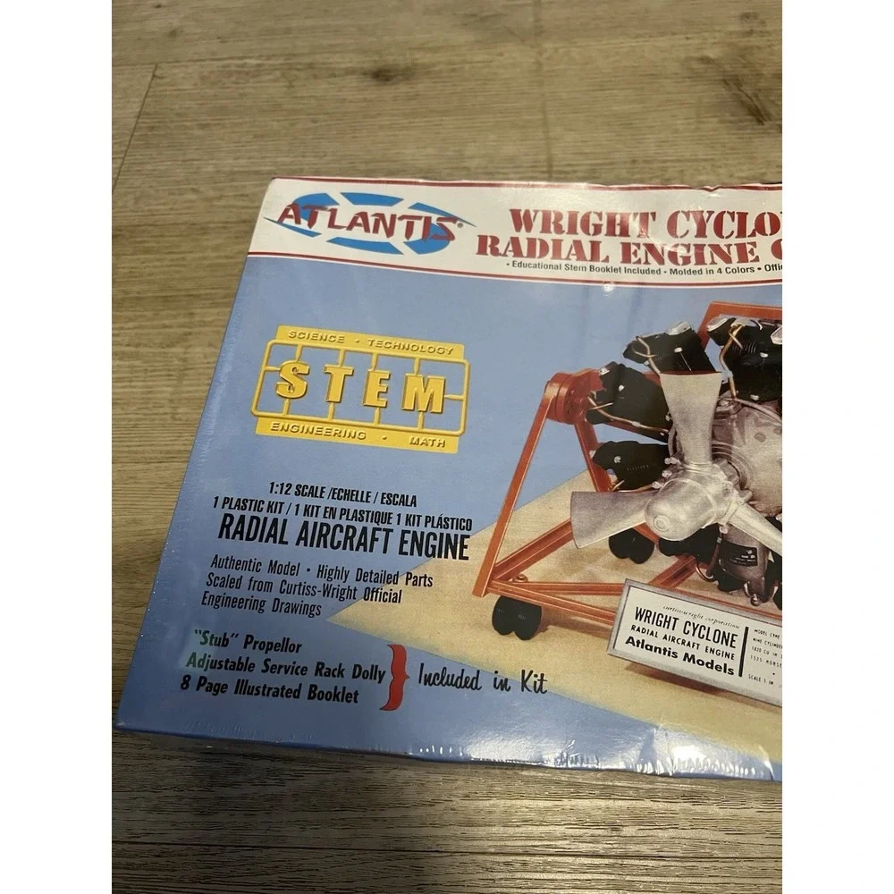 Atlantis Models‎ M6052 Wright Cyclone 9 Radial Engine Stem 1:12 Sealed NWT